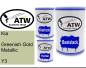 Preview: Kia, Greenish Gold Metallic, Y3: 500ml Lackdose + 500ml Klarlack + 250ml Härter - Set, von ATW Autoteile West.